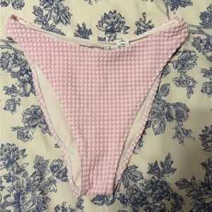 Abercrombie & Fitch Pink Textured Bikini Bottom Size S